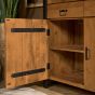 Vitrinekast Boaz - 115 cm - naturel