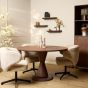 Lima eettafel rond ø130 cm - bruin