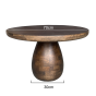 Troy ronde bijzettafel - Ø70 cm van het woonmerk Brix