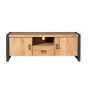 Tv meubel Boaz met deuren en een lade - 150 cm - naturel