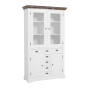 Fleur vitrinekast - 115 cm - wit