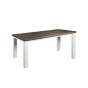 Fleur eettafel - 160 cm vierkant - wit