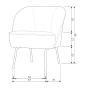 Vogue fauteuil velvet van het woonmerk BePureHome