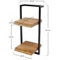 Woody metaal wandplank 30x65 cm - OUTLET B