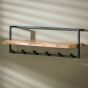 Woody kapstok metaal met plank en 6 haken - OUTLET B