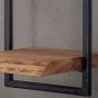 Woody metaal wandplank 30x65 cm - OUTLET B