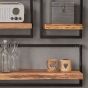 Woody metaal wandplank - bundel set van zes