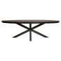 Ovale eettafel Denver - 210 cm - zwart