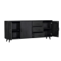 Dressoir Omaha - 220 cm - zwart