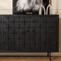 Dressoir Brandy - 220 cm - zwart