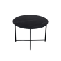 Salontafel Collin Ø75 cm - zwart marmer