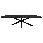 Eettafel Denver 180 cm rechthoek - zwart