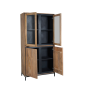 Richwood vitrinekast - mangohout - 100 cm