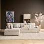 Jesse 2,5-zitsbank ottomane links - beige