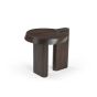 Bijzettafel Rava 50 cm - donkerbruin