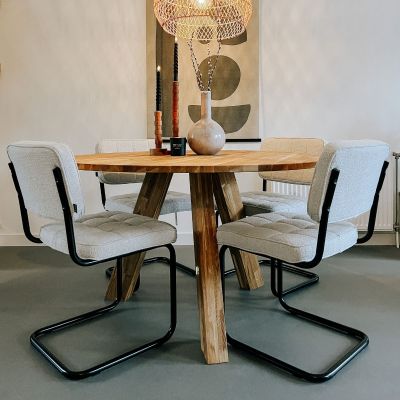 Buisframe Stoel Yves Grijs