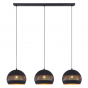 Janelle hanglamp 3L 140 cm bol zwart van het woonmerk Vurna