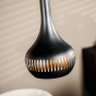 Janelle hanglamp 3L 125 cm kegel zwart van het woonmerk Vurna