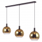Justine hanglamp 3L 120 cm glas goud van het woonmerk Vurna