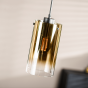 Jalama hanglamp glas goud 3L 100 cm van het woonmerk Vurna
