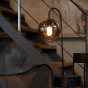 Subar tafellamp 28x20x60 cm smoke glas/zwart van het woonmerk Light&Living