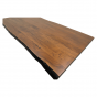 Sorata rechthoekig tafelblad 200x100x5 acaciahout walnoot/zwart van het woonmerk HSM Collection