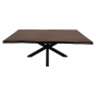 Sorata rechthoekig tafelblad 220x100x5 acaciahout walnoot/zwart van het woonmerk HSM Collection