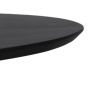Zurich ovaal tafelblad 120x70x3.8 acaciahout zwart van het woonmerk HSM Collection