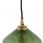Delila hanglamp Ø18x27 cm groen/goud van het woonmerk Light&Living