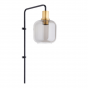 Lekar wandlamp 32x16x57 cm antiek brons/smoke glas van het woonmerk Light & Living