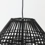 Olaki hanglamp Ø46x69 cm rotan mat zwart van het woonmerk Light&Living