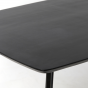 Quenza eettafel 200x100x76 cm mat zwart van het woonmerk Light&Living