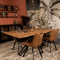 Zurich rechthoekig tafelblad 200x100x3.8 acaciahout naturel van het woonmerk HSM Collection