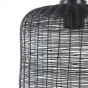 Lekang hanglamp Ø22x40 cm mat zwart van het woonmerk Light&Living