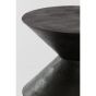 Larus ronde bijzettafel Ø45x60 cm mangohout - mat zwart