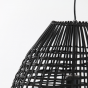 Olaki hanglamp Ø46x69 cm rotan mat zwart van het woonmerk Light&Living