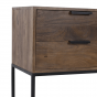 Meave sidetable 120x40x80 cm hout mat donkerbruin van het woonmerk Light&Living