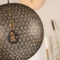 Joanne hanglamp zwart staal rond 50cm van het woonmerk Vurna