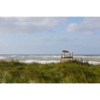 Lykke armstoel | naturel oak onderstel | stof Danny - beige