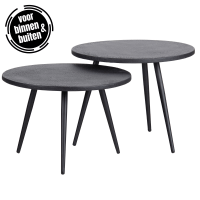 Woood Suze bijzettafelset zwart