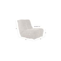 Dutchbone Hamilton elektrisch verstelbare fauteuil - beige