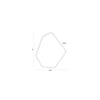 Dutchbone Bryn organische spiegel - bruin