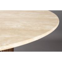 Dutchbone Arda eettafel ø115 cm - bruin