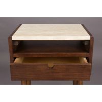 Dutchbone Arda bijzettafel/nachtkastje - bruin