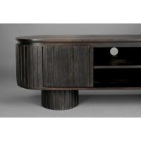 Kenji tv-meubel mangohout - zwart