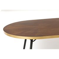 Lomma eettafel hout 200 cm - bruin/goud