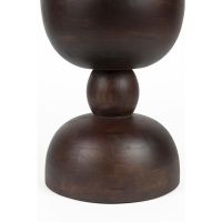 Puur Lizzy bijzettafel mangohout ø30 cm - donkerbruin