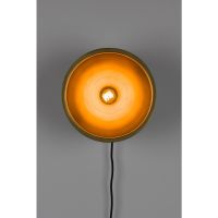Puur Dudley wandlamp rond M - zwart/goud