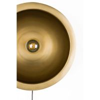 Puur Dudley wandlamp rond L - zwart/goud