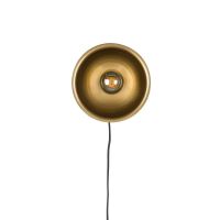 Puur Dudley wandlamp rond S - zwart/goud